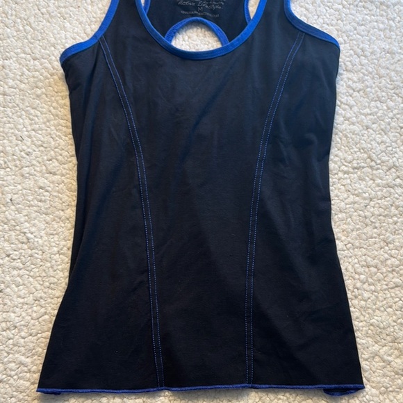 Green Apple Black Fitted Tank Top - Picture 3 of 6